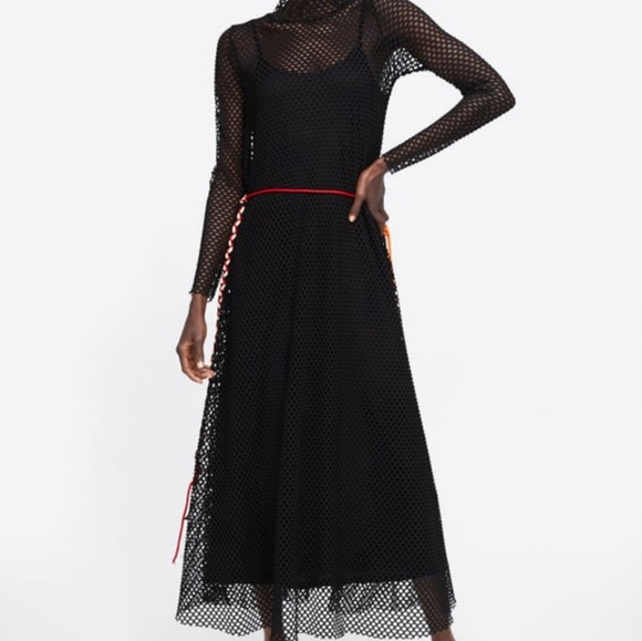 Zara Long black dress - Picture 4 of 7